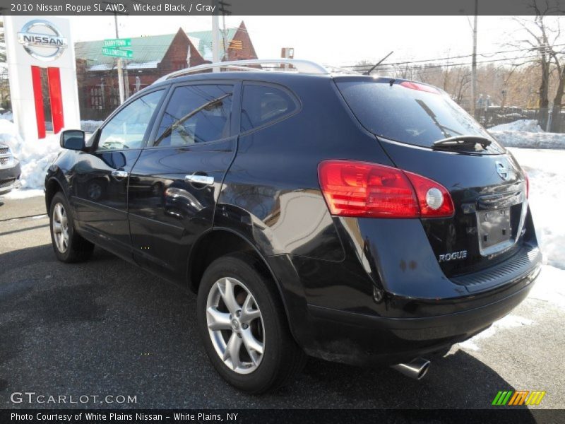 Wicked Black / Gray 2010 Nissan Rogue SL AWD