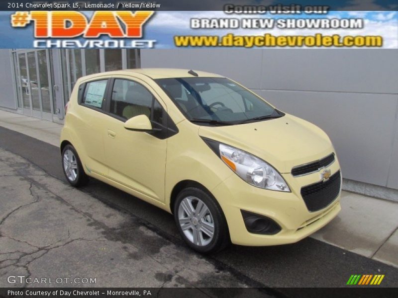 Lemonade / Yellow/Yellow 2014 Chevrolet Spark LS