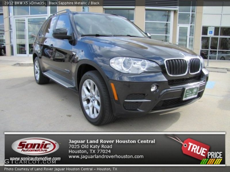 Black Sapphire Metallic / Black 2012 BMW X5 xDrive35i