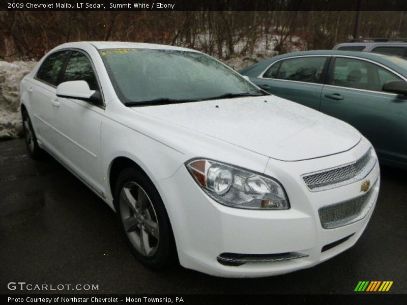 Summit White / Ebony 2009 Chevrolet Malibu LT Sedan