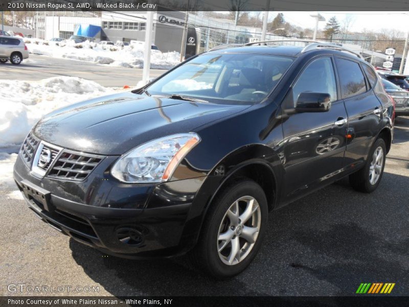 Wicked Black / Gray 2010 Nissan Rogue SL AWD