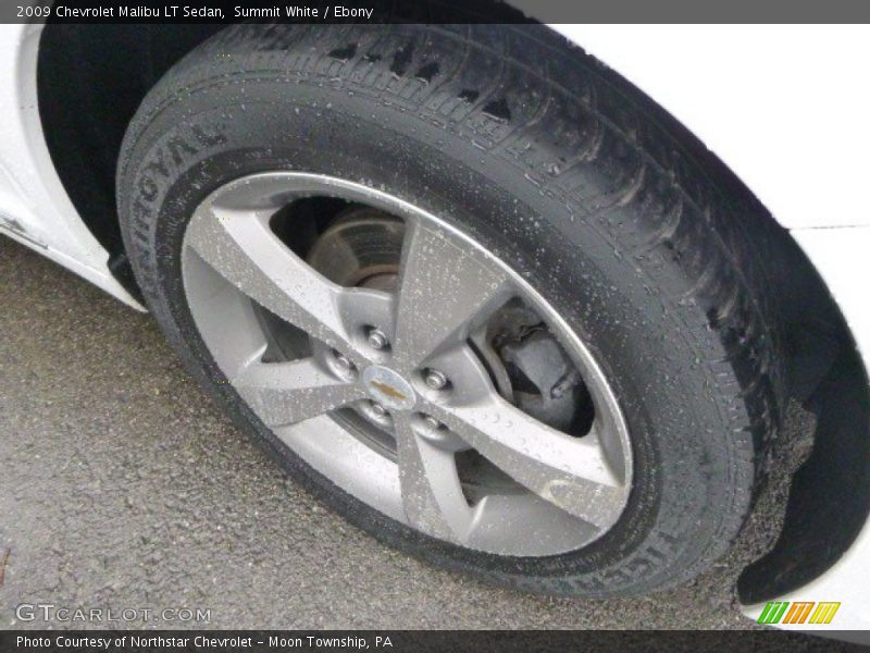 Summit White / Ebony 2009 Chevrolet Malibu LT Sedan