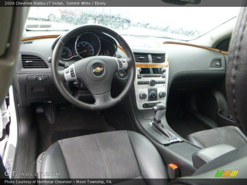Summit White / Ebony 2009 Chevrolet Malibu LT Sedan