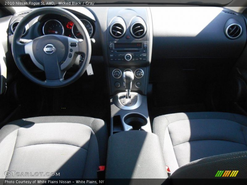 Wicked Black / Gray 2010 Nissan Rogue SL AWD