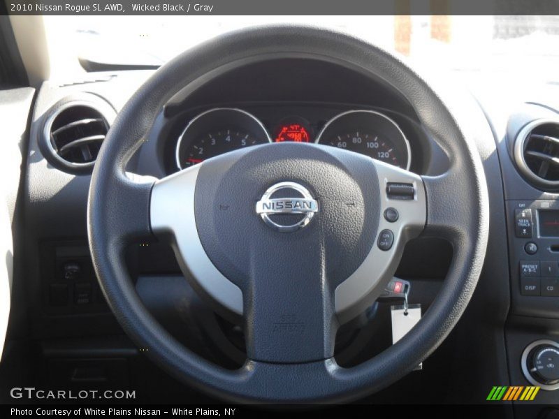 Wicked Black / Gray 2010 Nissan Rogue SL AWD