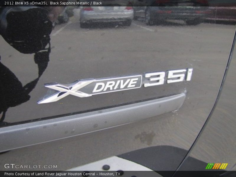 Black Sapphire Metallic / Black 2012 BMW X5 xDrive35i