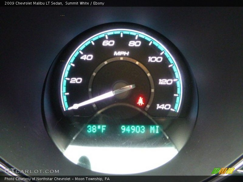 Summit White / Ebony 2009 Chevrolet Malibu LT Sedan