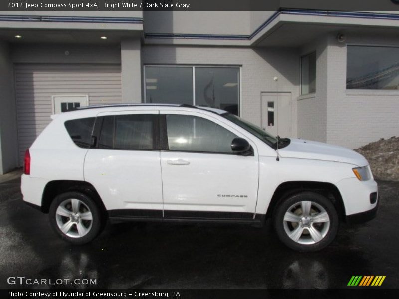 Bright White / Dark Slate Gray 2012 Jeep Compass Sport 4x4