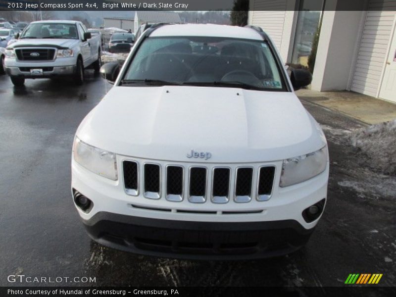 Bright White / Dark Slate Gray 2012 Jeep Compass Sport 4x4