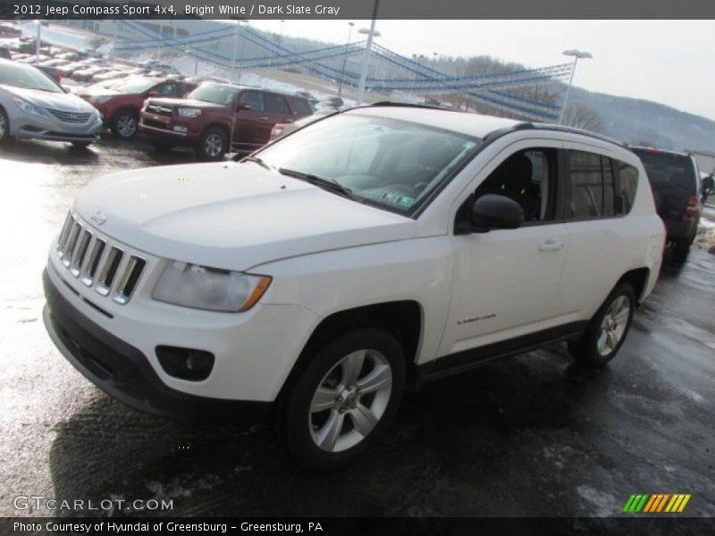 Bright White / Dark Slate Gray 2012 Jeep Compass Sport 4x4