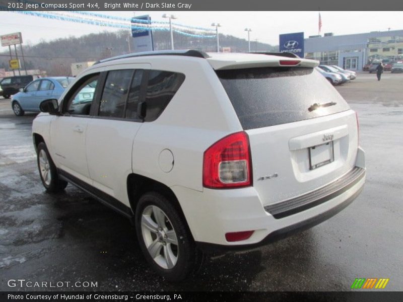 Bright White / Dark Slate Gray 2012 Jeep Compass Sport 4x4