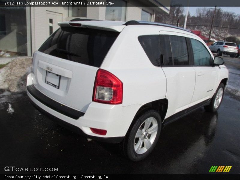 Bright White / Dark Slate Gray 2012 Jeep Compass Sport 4x4