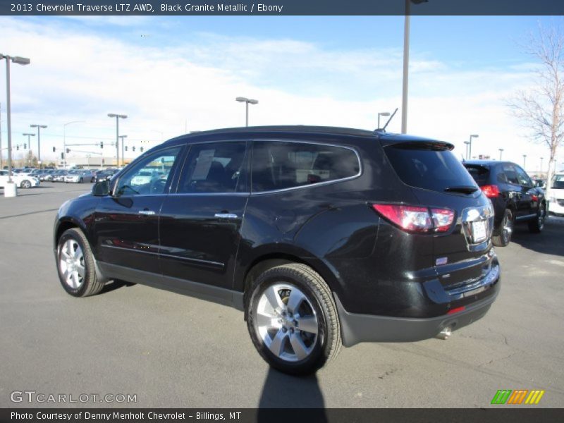 Black Granite Metallic / Ebony 2013 Chevrolet Traverse LTZ AWD