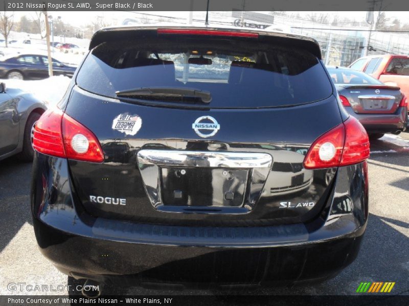 Super Black / Black 2012 Nissan Rogue SL AWD