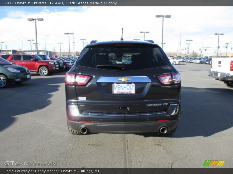 Black Granite Metallic / Ebony 2013 Chevrolet Traverse LTZ AWD