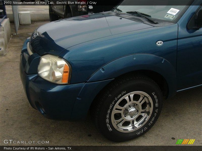 Electric Blue Metallic / Gray 2003 Nissan Frontier XE King Cab