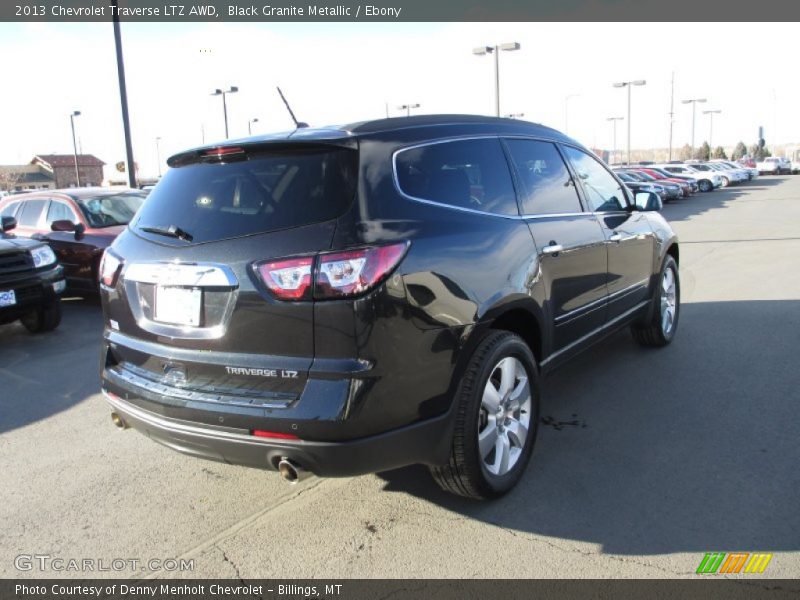 Black Granite Metallic / Ebony 2013 Chevrolet Traverse LTZ AWD