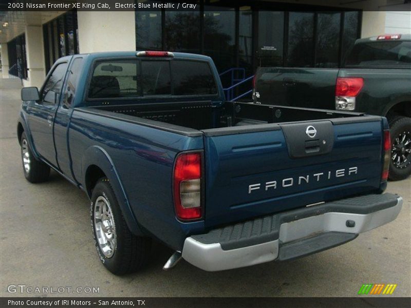 Electric Blue Metallic / Gray 2003 Nissan Frontier XE King Cab