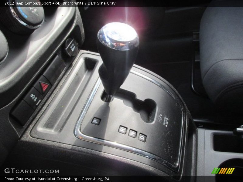 Bright White / Dark Slate Gray 2012 Jeep Compass Sport 4x4