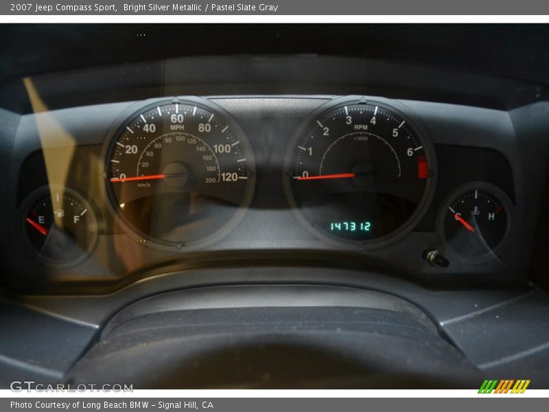 Bright Silver Metallic / Pastel Slate Gray 2007 Jeep Compass Sport
