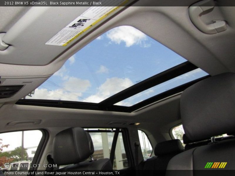 Black Sapphire Metallic / Black 2012 BMW X5 xDrive35i