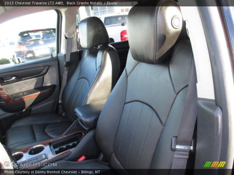 Black Granite Metallic / Ebony 2013 Chevrolet Traverse LTZ AWD