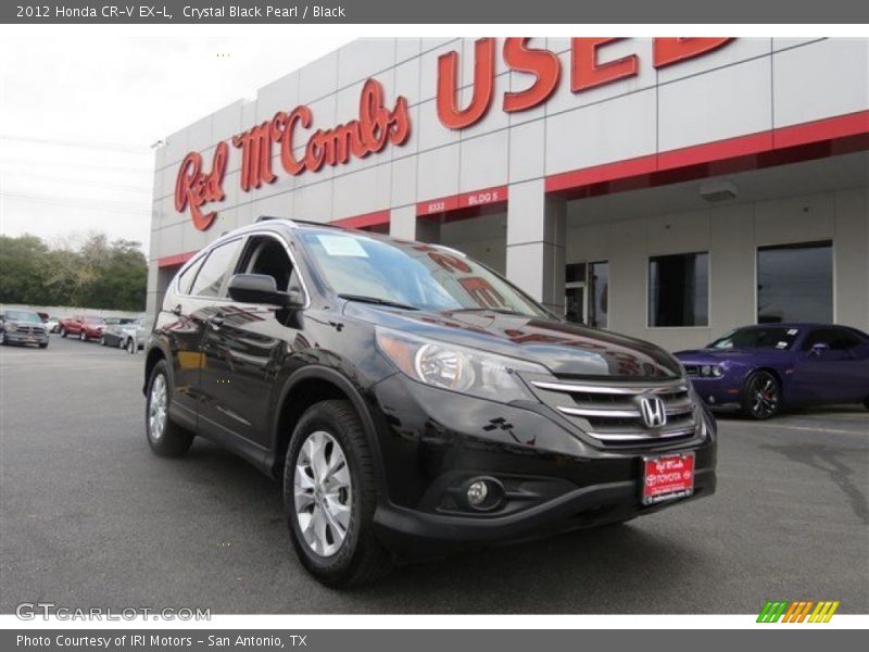 Crystal Black Pearl / Black 2012 Honda CR-V EX-L