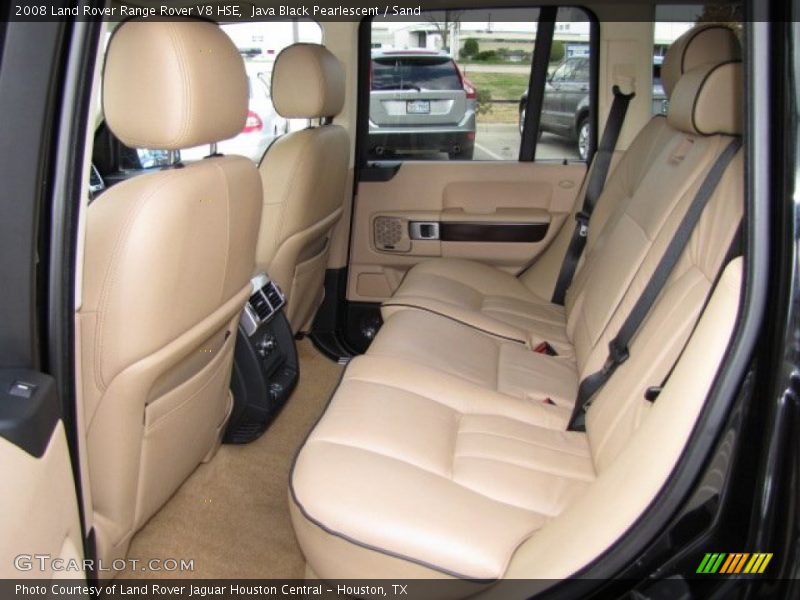 Rear Seat of 2008 Range Rover V8 HSE