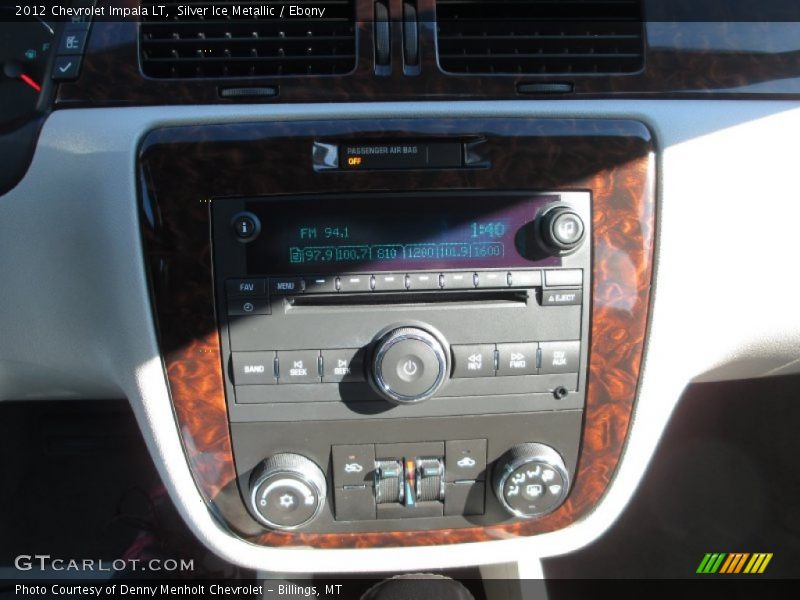 Silver Ice Metallic / Ebony 2012 Chevrolet Impala LT