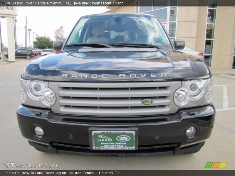 Java Black Pearlescent / Sand 2008 Land Rover Range Rover V8 HSE