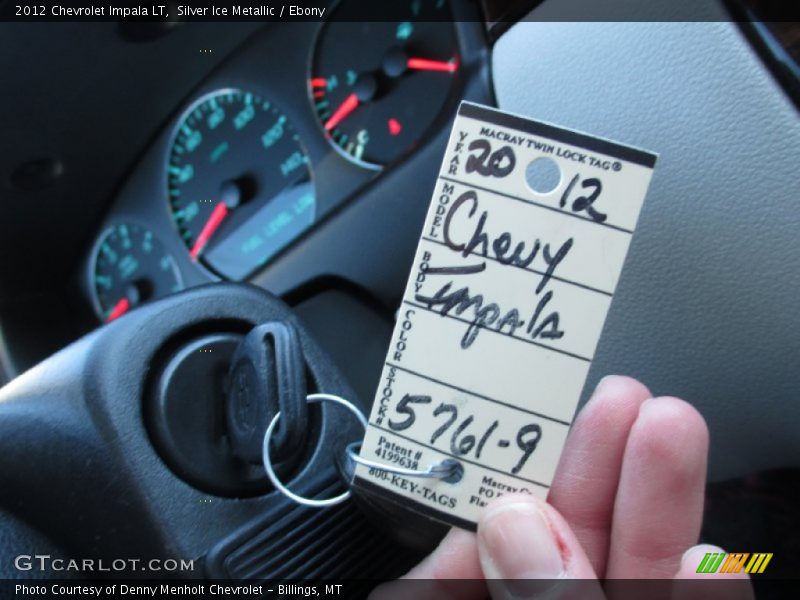 Silver Ice Metallic / Ebony 2012 Chevrolet Impala LT