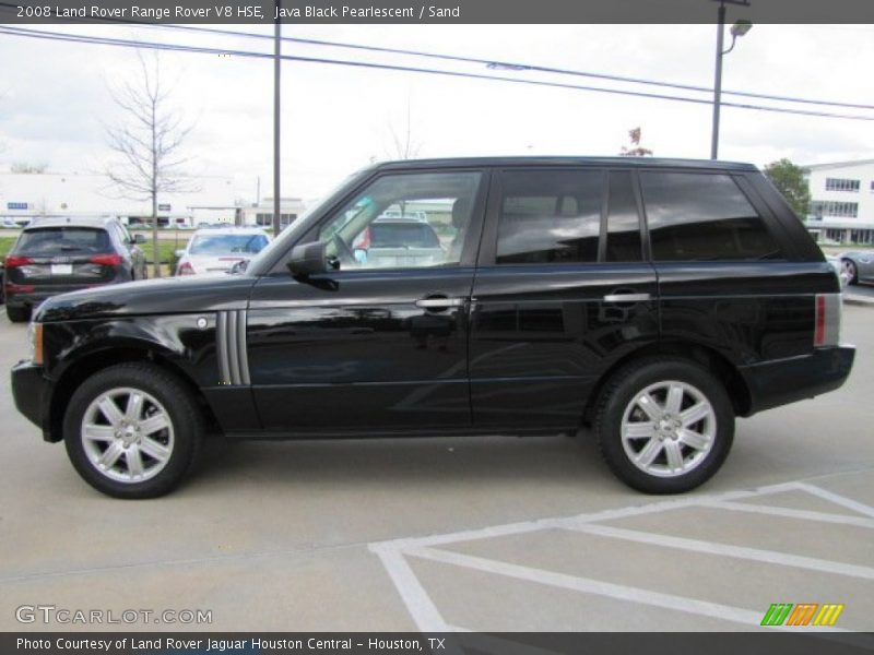 Java Black Pearlescent / Sand 2008 Land Rover Range Rover V8 HSE