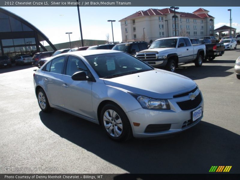 Silver Ice Metallic / Jet Black/Medium Titanium 2012 Chevrolet Cruze LS