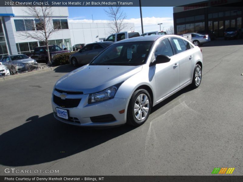 Silver Ice Metallic / Jet Black/Medium Titanium 2012 Chevrolet Cruze LS