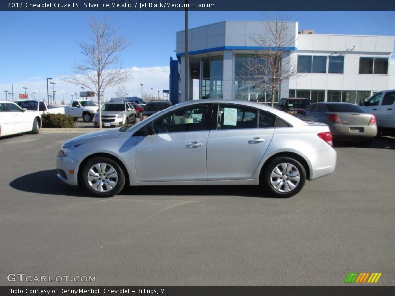 Silver Ice Metallic / Jet Black/Medium Titanium 2012 Chevrolet Cruze LS
