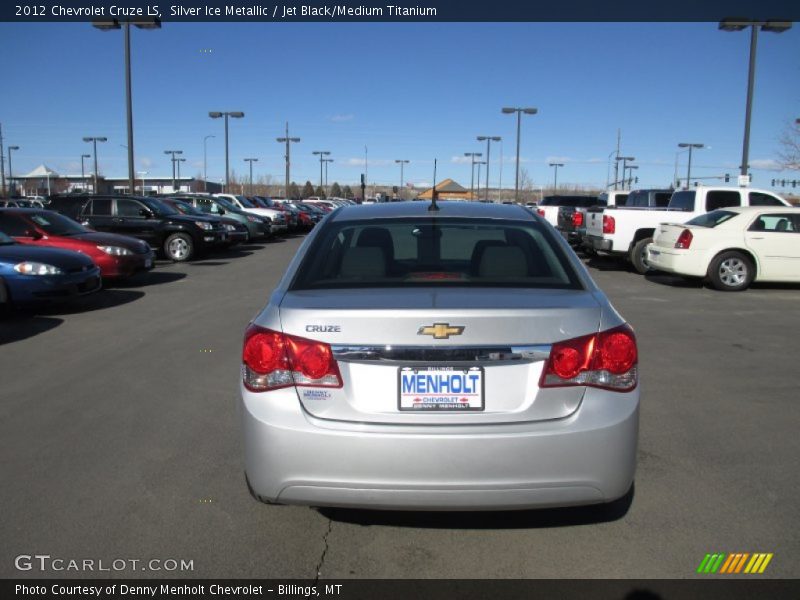 Silver Ice Metallic / Jet Black/Medium Titanium 2012 Chevrolet Cruze LS