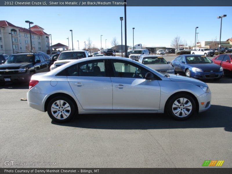 Silver Ice Metallic / Jet Black/Medium Titanium 2012 Chevrolet Cruze LS