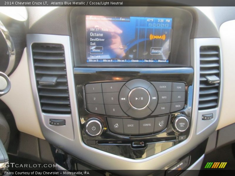 Atlantis Blue Metallic / Cocoa/Light Neutral 2014 Chevrolet Cruze LT