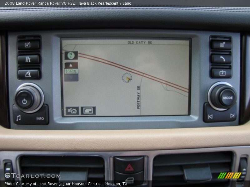 Java Black Pearlescent / Sand 2008 Land Rover Range Rover V8 HSE