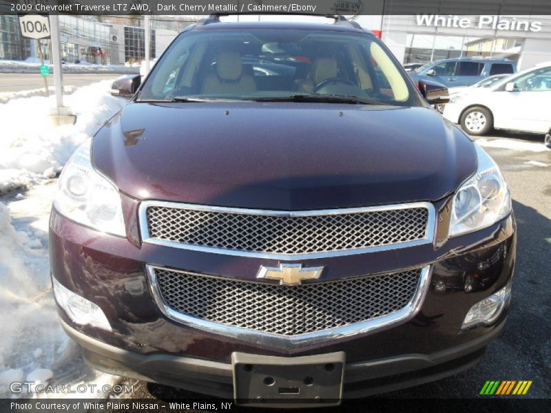 Dark Cherry Metallic / Cashmere/Ebony 2009 Chevrolet Traverse LTZ AWD