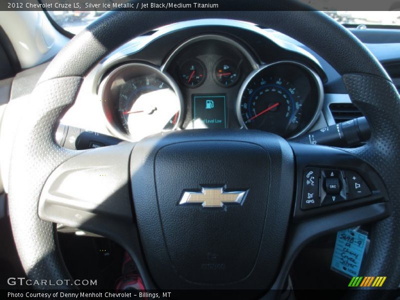 Silver Ice Metallic / Jet Black/Medium Titanium 2012 Chevrolet Cruze LS