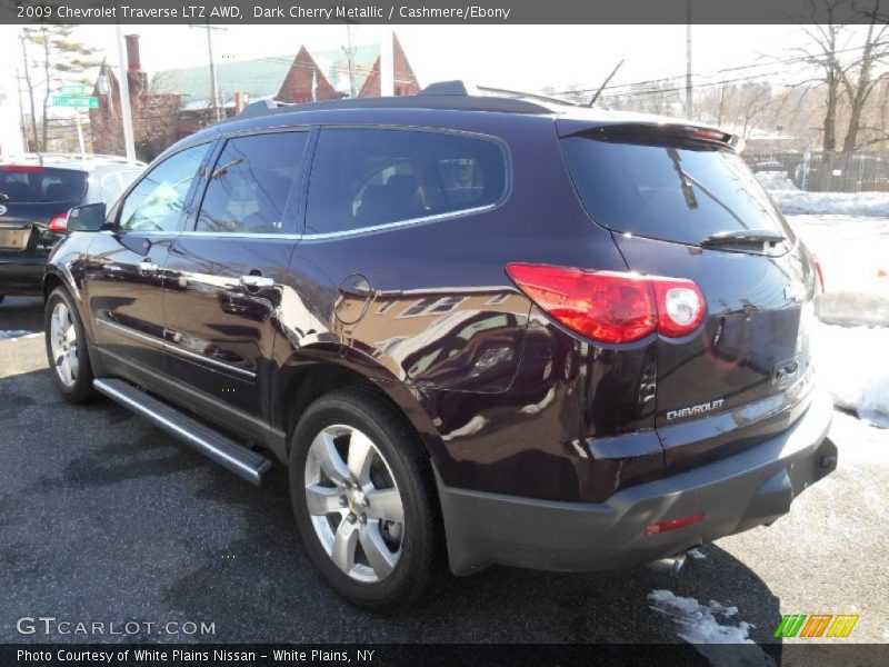 Dark Cherry Metallic / Cashmere/Ebony 2009 Chevrolet Traverse LTZ AWD