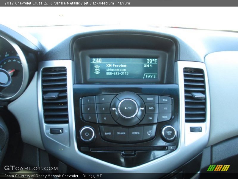 Silver Ice Metallic / Jet Black/Medium Titanium 2012 Chevrolet Cruze LS