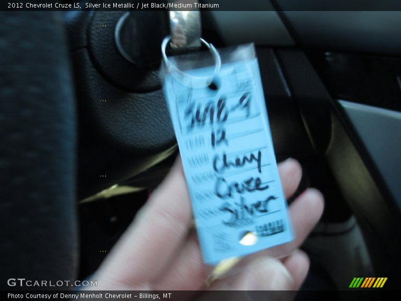 Silver Ice Metallic / Jet Black/Medium Titanium 2012 Chevrolet Cruze LS