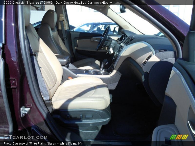 Dark Cherry Metallic / Cashmere/Ebony 2009 Chevrolet Traverse LTZ AWD