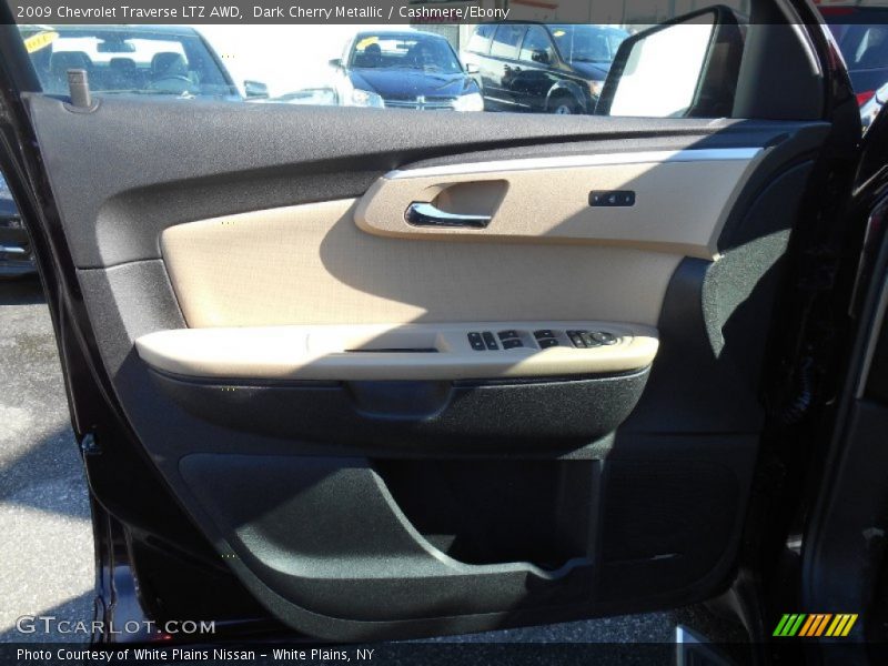 Dark Cherry Metallic / Cashmere/Ebony 2009 Chevrolet Traverse LTZ AWD