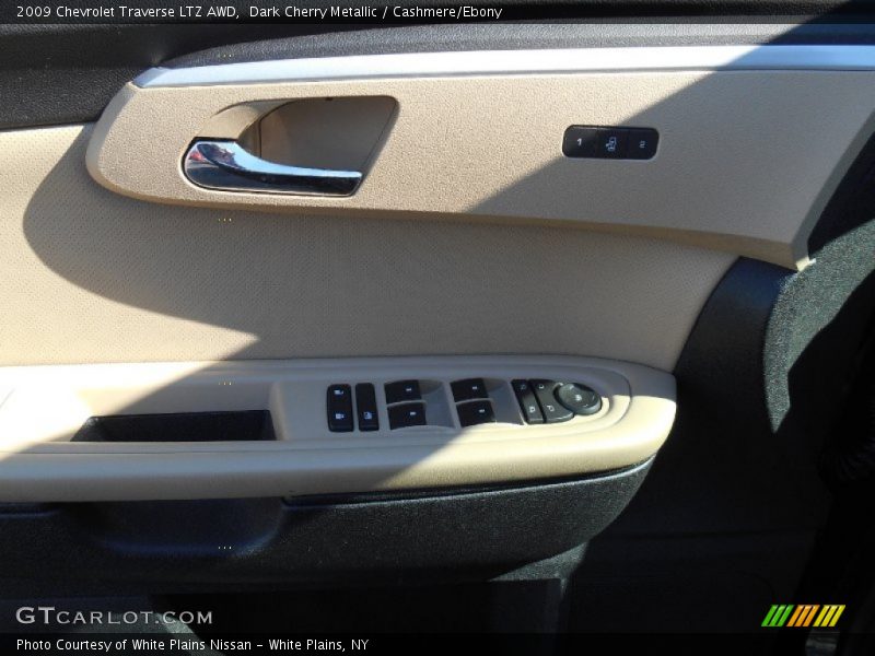 Dark Cherry Metallic / Cashmere/Ebony 2009 Chevrolet Traverse LTZ AWD