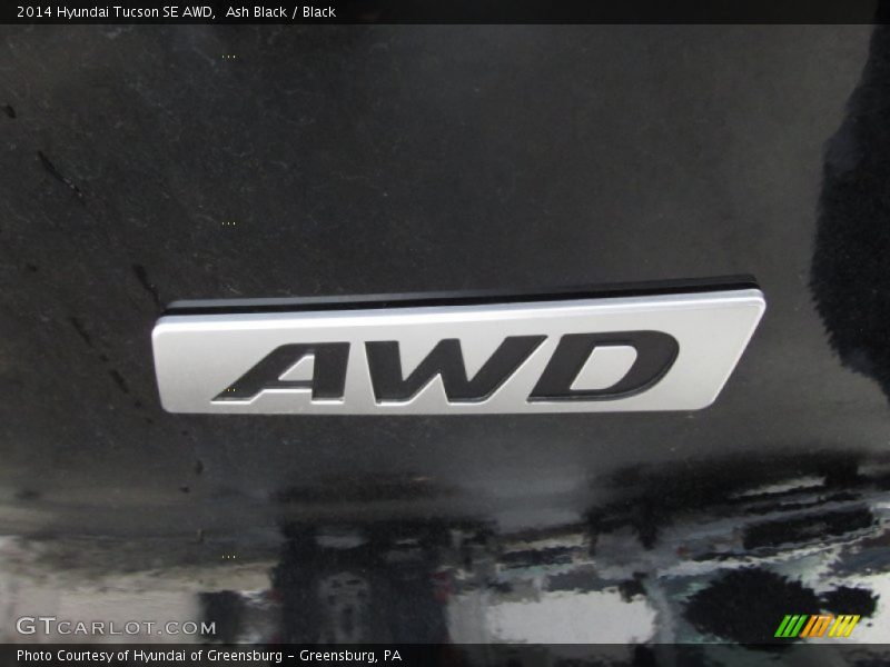 Ash Black / Black 2014 Hyundai Tucson SE AWD