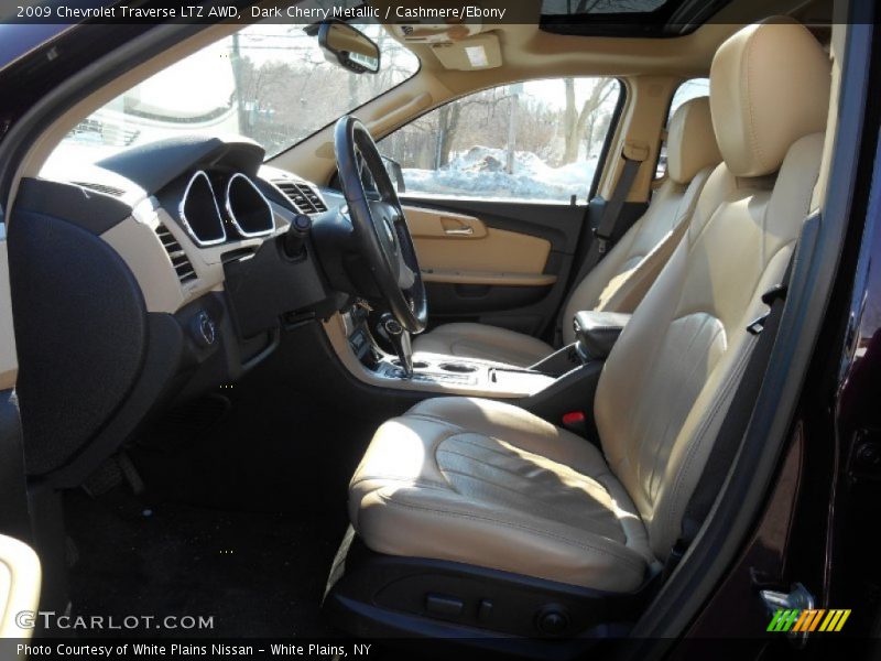 Dark Cherry Metallic / Cashmere/Ebony 2009 Chevrolet Traverse LTZ AWD