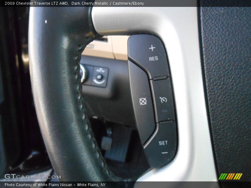 Dark Cherry Metallic / Cashmere/Ebony 2009 Chevrolet Traverse LTZ AWD